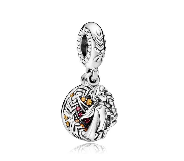 

Fits Pandora Bracelets 20pcs Princess Crystal Silver Charms Bead For Women Making Diy European Necklace Jewelry Accessorie