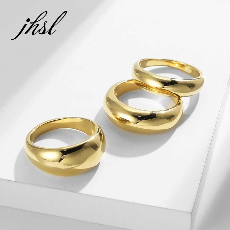 

Cluster Rings Men Women Big Novelty Stainless Steel Gold Silver Color Fashion Jewelry Wholesale US Size 5 6 7 8 9, Golden;silver