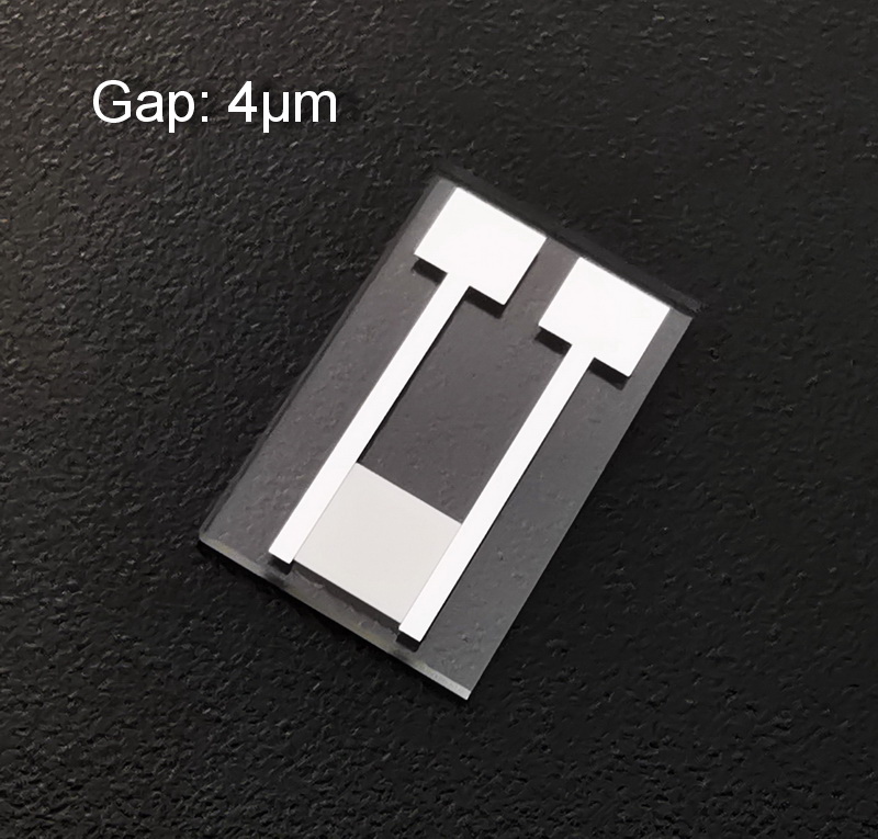 

4 micrometers Interdigitated Electrodes Platinum IDE Quartz Glass Microelectrode MEMS Medical optical Chemical Sensor Biosensor Chip Pt