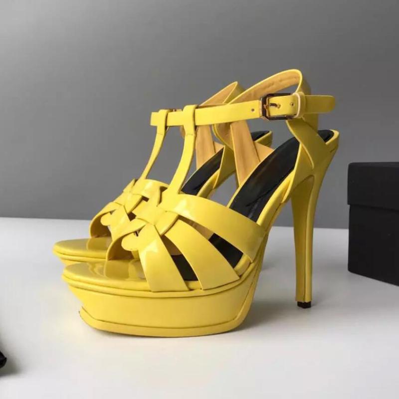 

T Cinta-Extreme Designer de Moda Das Mulheres Sapatos De Salto Alto Preto Bombas Sexy Super Salto Alto Sapatos Plataforma Mul, Black