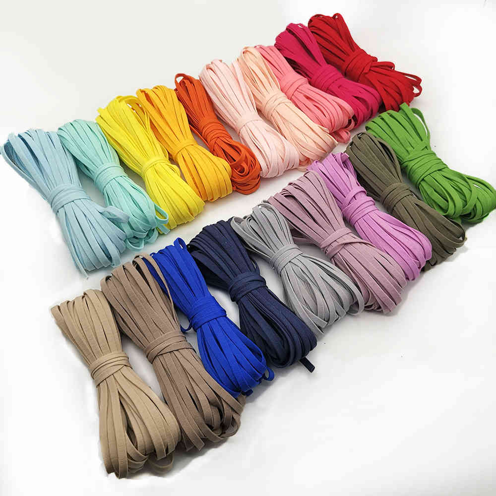 

Whole Price 1/2/5kg/lot 3.5mm soft Hair band face Mask ear strap Flat Elastic Band Rubber Rope Underwear Bra Shoulder Sewing