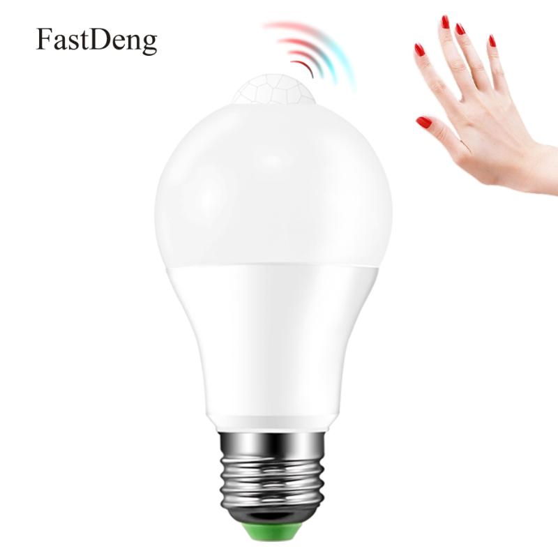 

Motion Sensor LED Light Bulb 220V 110V E27 B22 12W 18W Smart PIR Sensor LED Lamp Bulb Auto On/Off Night Lighting For Living room