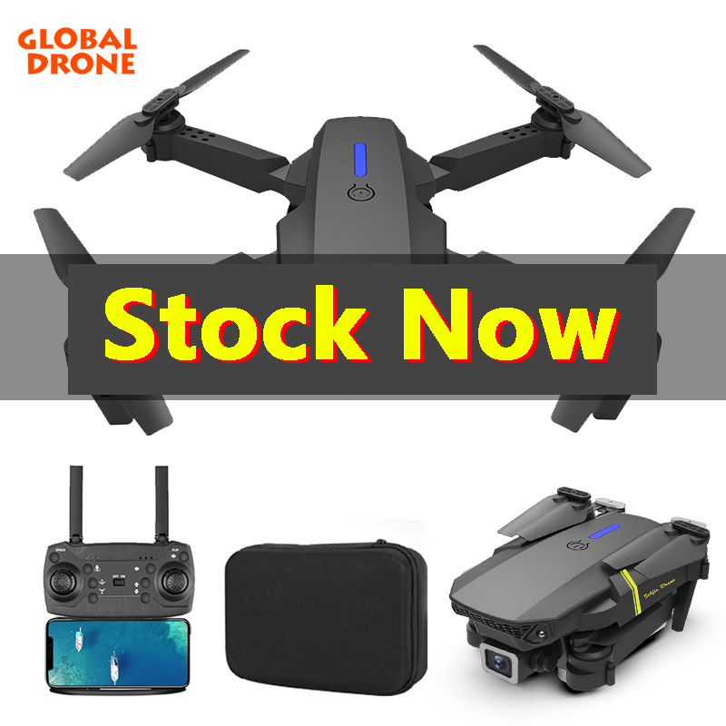 

Global Drone 4K Camera Intelligent Uav Mini vehicle with Wifi Fpv Foldable Professional RC Helicopter Toys For Kid with Battery GD89-1, Black