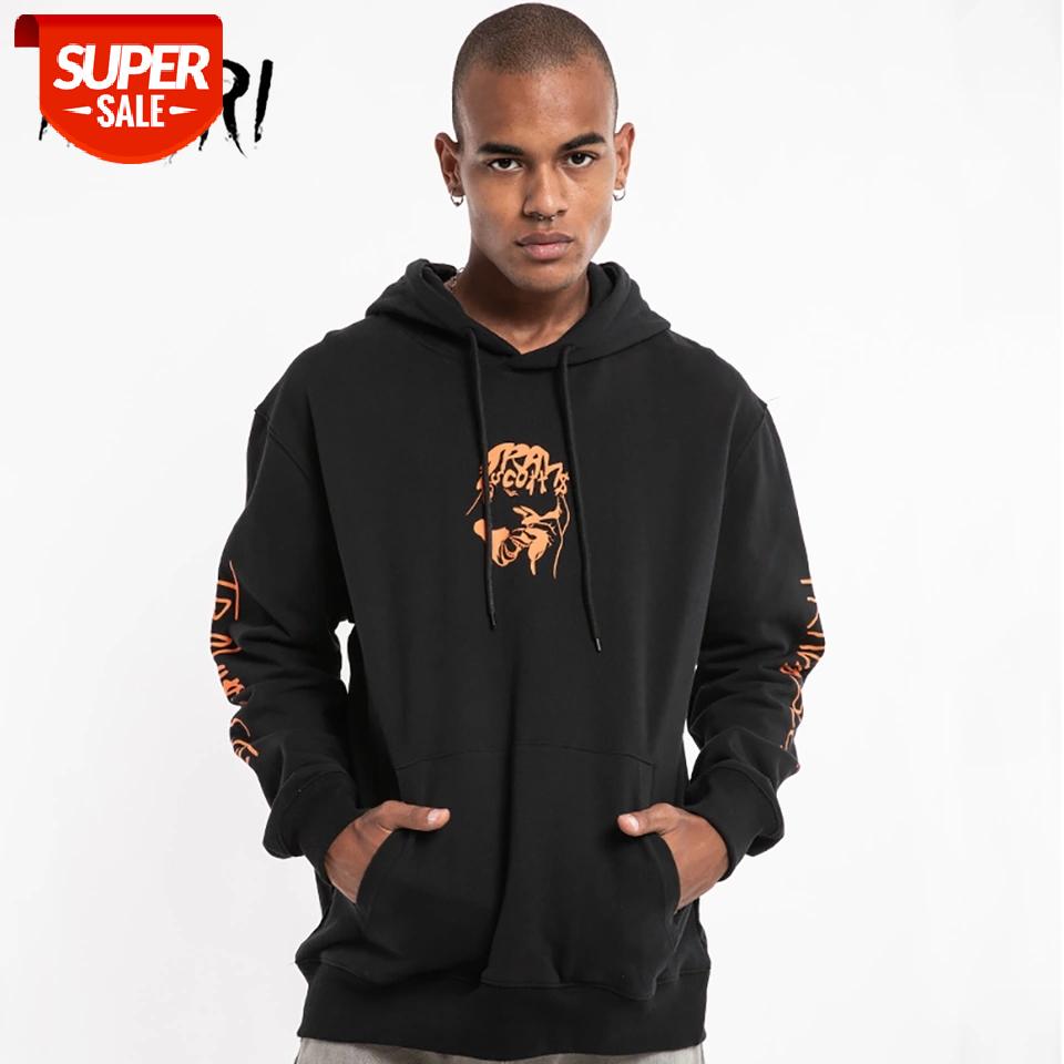 

NAGRI Travis Scotts ASTROWORLD Hood Hoodie Men Spring Autumn Hip Hop Rapper Letter Printing Streetwear Pullover Sweatshirt #Y87G, Black