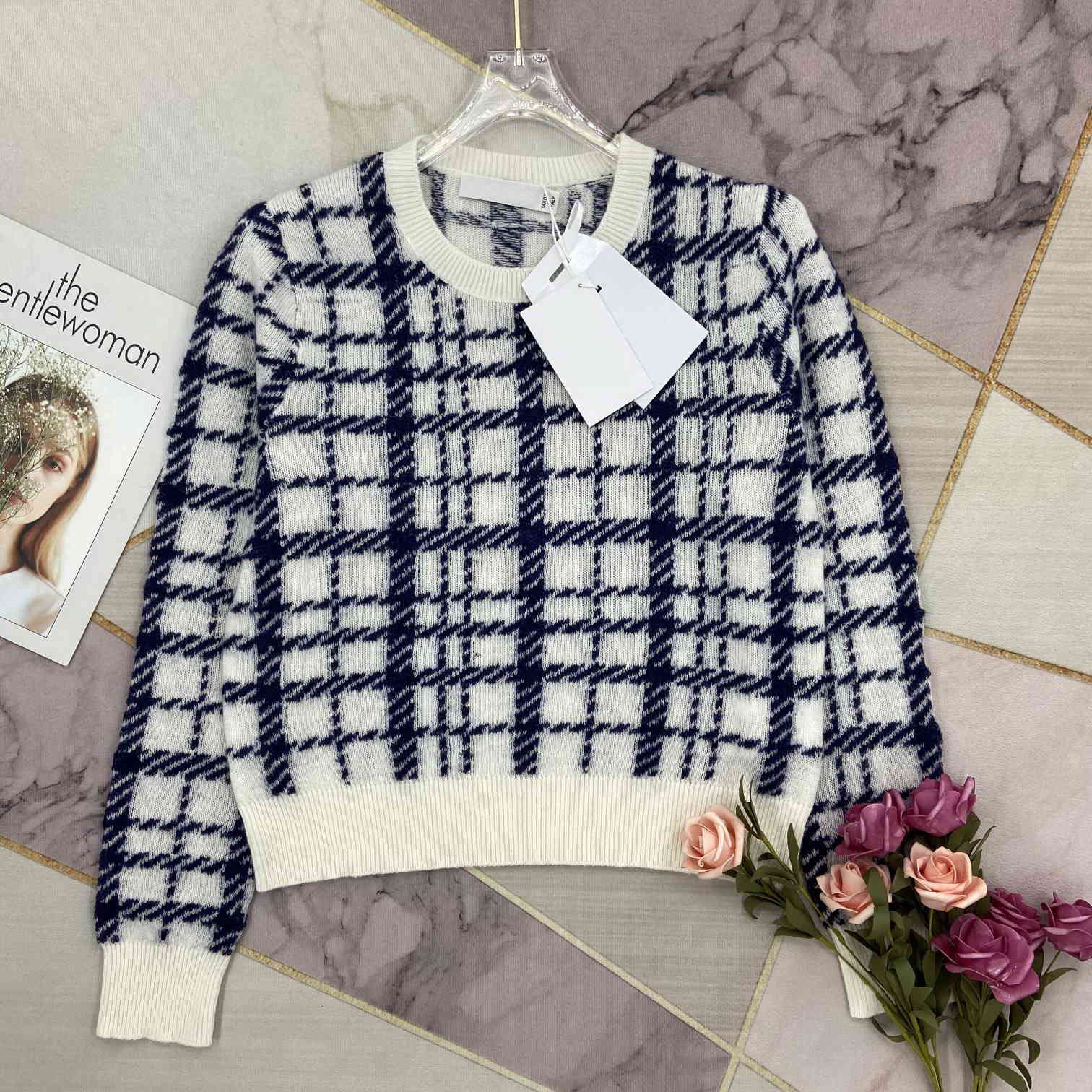 

Women's Sweaters WomenS Knits & Tees Luxury Cardigan Vest Pullover Casual Knit Short Sleeve Summer Fashion Wear Classic Pattern Lady Tops CPS1, 1# shoe box