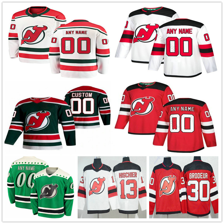 

Custom Men Woman Kids 2021 Reverse Retro New Jersey Devils Travis Zajac Ty Smith Yegor Sharangovich P.K. Subban Jack Hughes Hockey Jerseys, As picture