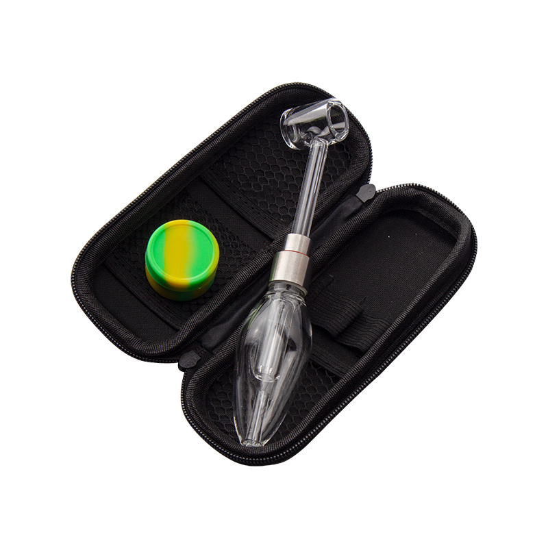 Glassvape168 CSYC NC027 Hookah Glass Pipes 510 45/90 Degree Quartz Banger Nail Dab Rig Pipe Spill Proof Bubbler Bong Bag Set-image-411158347