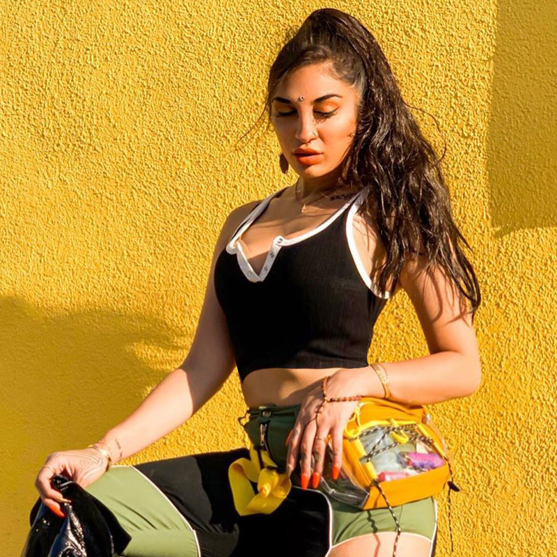 

Black Sexy Tank Top Women Sleeveless Patchwork Cotton Skinny Button Front Casual Streetwear Cami Women Summer Cropped, White