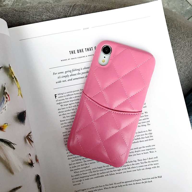 

luxury designer phone cases for iphone 12 pro max 11 7 8plus X XR With Card Pocket Classic PU Leather Back Cover, Red