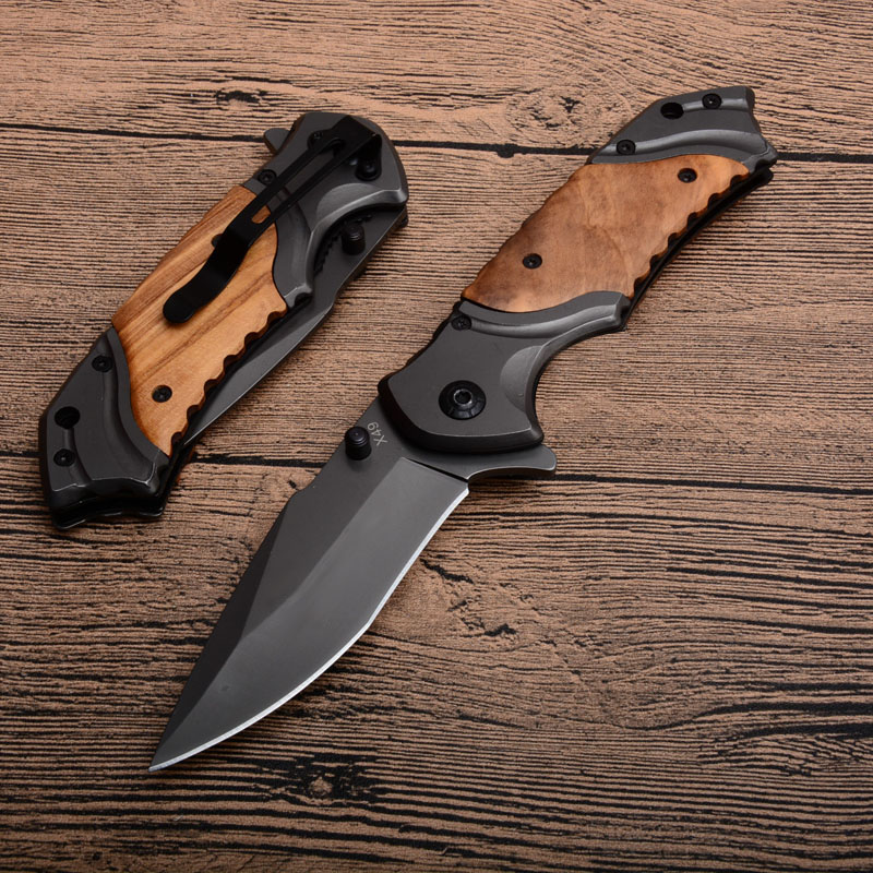 

Origina Miitary Tactica Foding Titanium Coating Stainess Pocket Knife Stee Bade Outdoor EDC Knives Muti-function Knife
