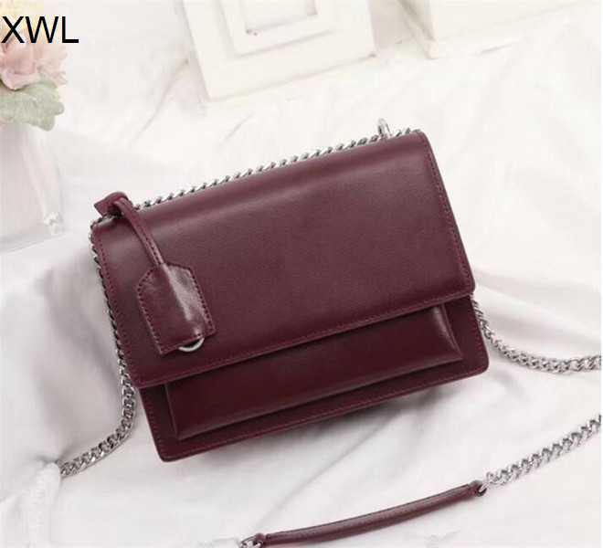 

High quality flap bag luxury designer handbags SUNSET original leather lady shoulder bags fashion medium crossbody bag dust bag gift box