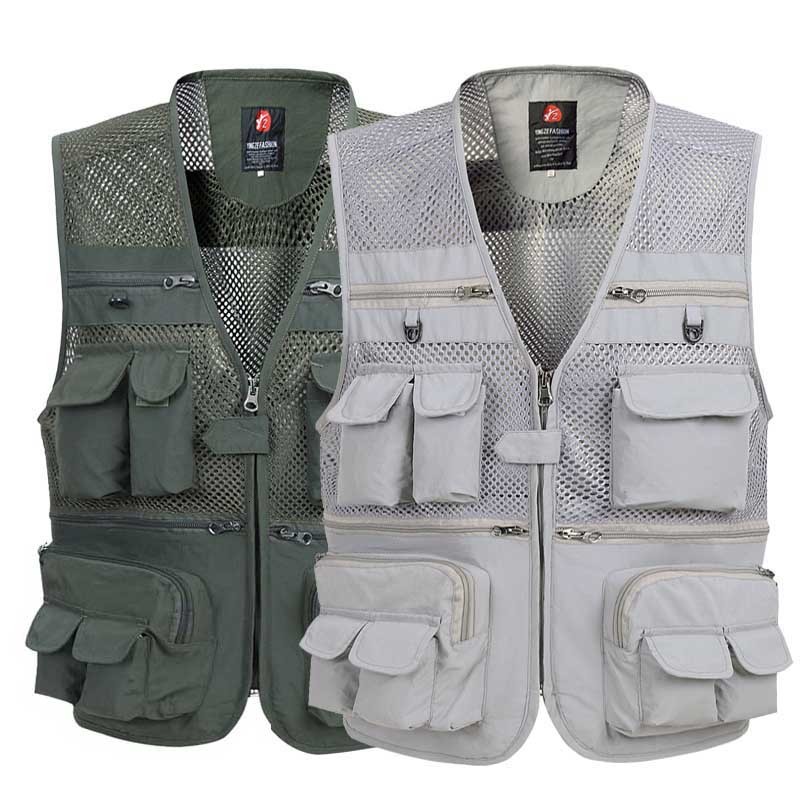

2021 New Summer Vest Military Tactical Casualty Collection Male Costumes Plus Size 5xl Gmds, Light khaki.