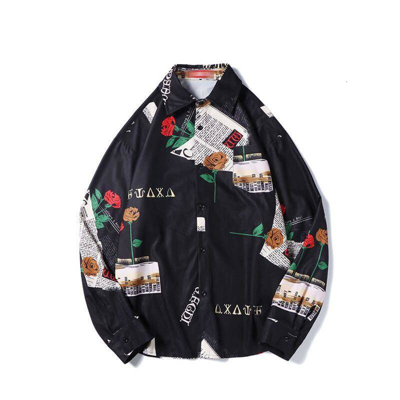 

2021 New Camisa Havaiana Da Praia Do Vero Marca De Manga Longa Florais Dos Homens Casuais Frias Roupas Camisas Legal Ei7g