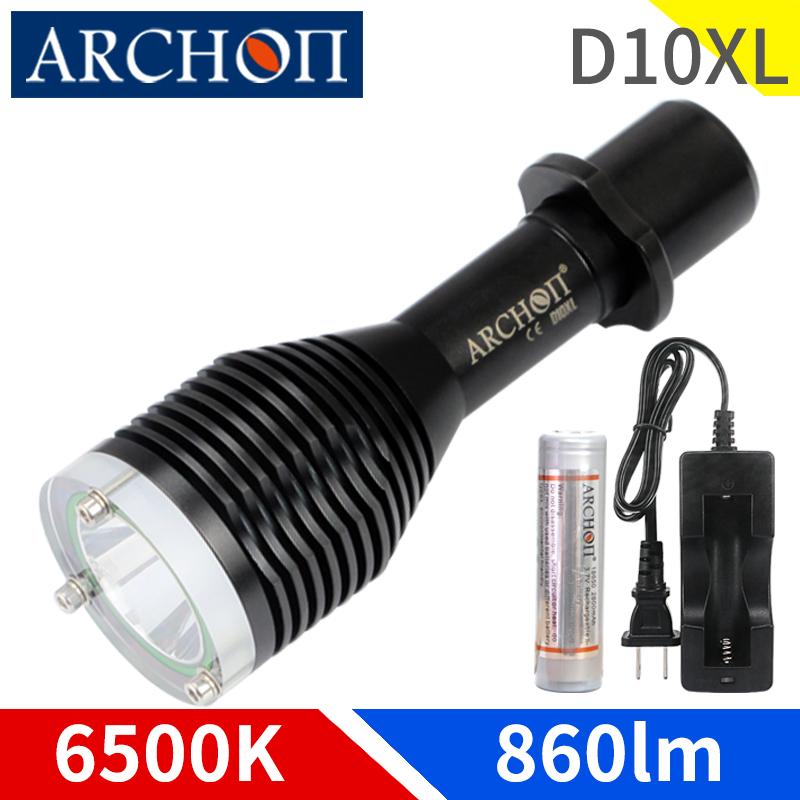 Archon W39 D33 Cree XM-L T6 LEDs 3000lms Scuba Diving Flashlight Torch+Batteries 