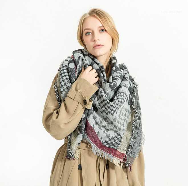 

Scarves 135*135cm Cashmere Imitation Shawl Scarf Autumn Winter Men Foulard Square Hijab Ladies Wrap Muffler Pareo Female Hijab1