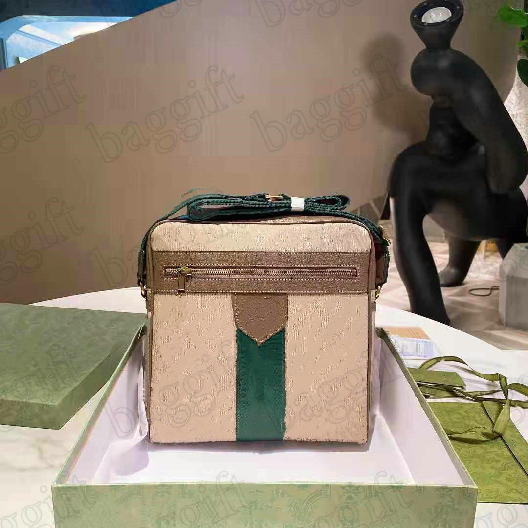 

Classic Mens Ophidia Vintage Canvas Cross Body Message Bag Red Green Web Stripe Crossbody Tote Handbag Luxurys Designer Shoulder Bags, No bag;for make up difference fees