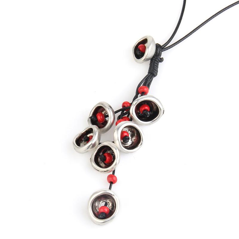 

Pendant Necklaces Johnature Alloy Flower Original 2021 National Trend Handmade Necklace Vintage Women Hangings
