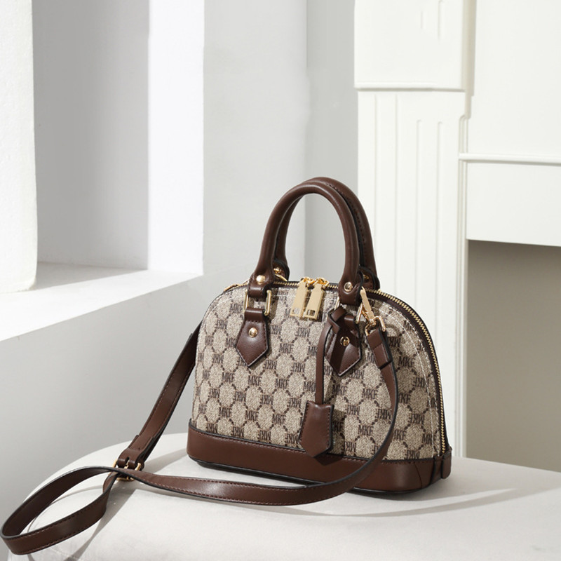 

Wholesale ladies leathers bags simple retro printed handbag winter wild letters fashion shell bag elegant contrast leather handbags sweet matching backpack, White-94-small