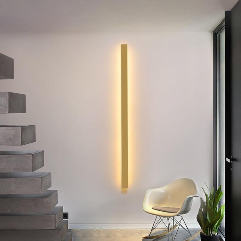 

Minimalist Creative Long Wall Lamp Modern Bedroom Living Room Decor LED Wall Light Cafe Resturant Aisle Corridor Ligting Sconce