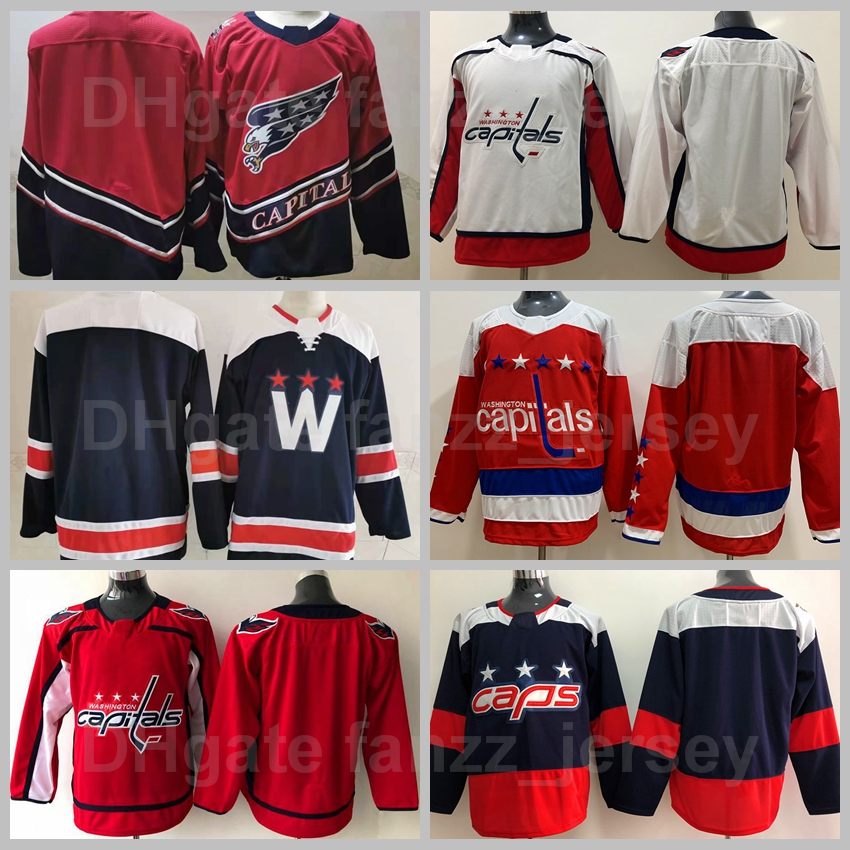 

Washington Capitals Blank Jersey Hockey Reverse Retro Stadium Series Winter Classic Team Navy Blue Red White Away Color All Stitched Sports Excellent Quality