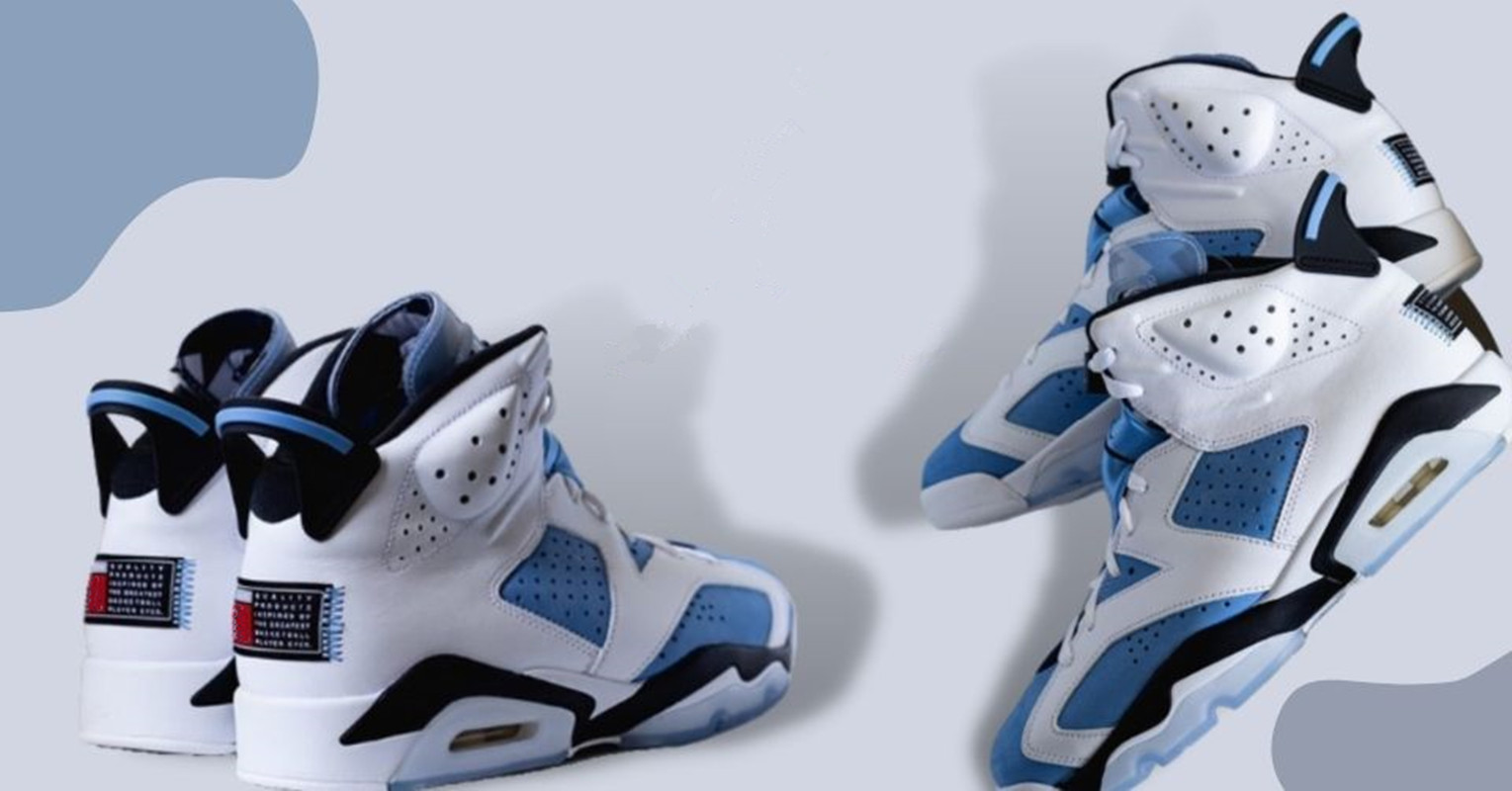 

2021 New Arrival Jumpman 6 UNC Retro Basketball Shoes University Blue/White-College Navy-Black Outdoor Sneakers Sports With Original Box Fast Delivery