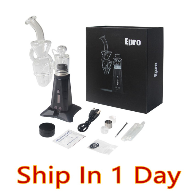 

Min.1set G9 Epro Wax Vaporizer Ceramic TI Quartz Enail Wax Atomizer 3000mAh Box Mod TC Battery Electric Dab Rig