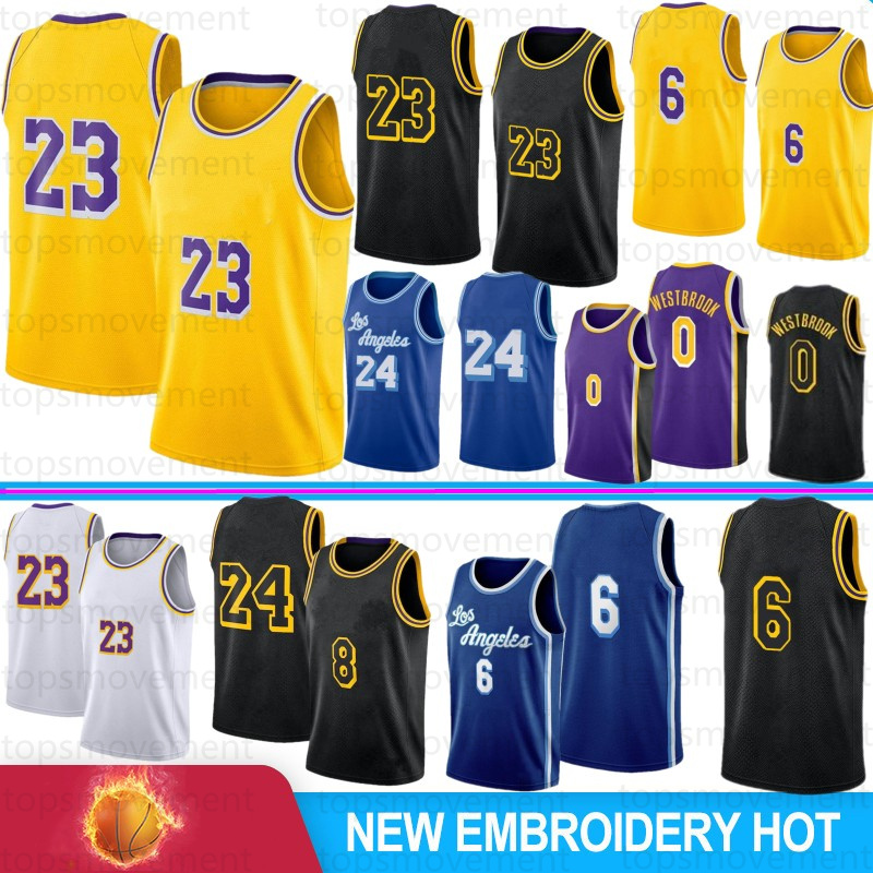 

LeBron 23 6 James Men Basketball Jerseys Russell 0 Westbrook LosAngelesLakersBRYANT Kids Anthony 3 Davis Kyle 4 Caruso Green 34 8 32 Retro Mesh Jersey, Black