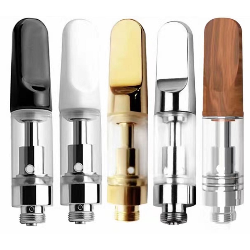 

Vape Atomizer Cartridge 510 Thread Coil Oil Ceramic Tip Smoking Glass Tank M6T DANK