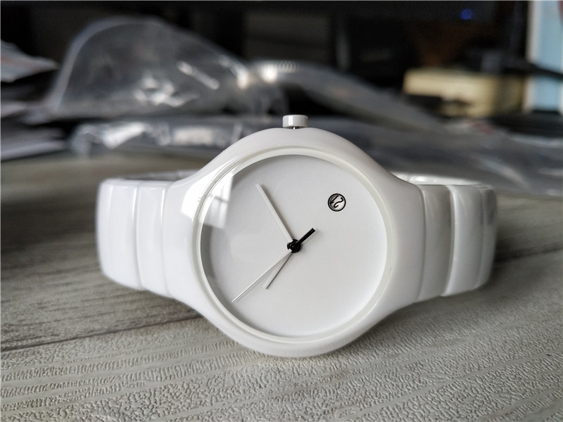 

New Fashion woman watch quartz movement Female watches Ceramic wristwatch RA19, Box