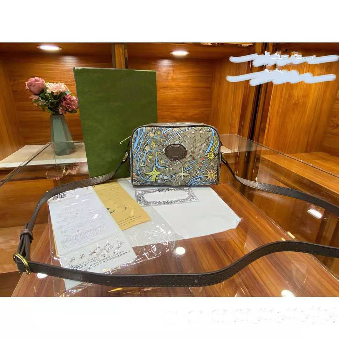 

Fashion Bags The New Cartoon Printing Ribbons Camera Bag Lady Large Capacity One Unisex Men Women Genuine Leather Handbag Shoulder Bags Aslant Packa, Brown