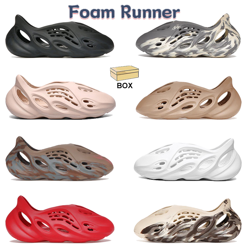 

2022 With Box Foam Runner Slippers Men Women Slides Ochre MX Cream Clay Sand Grey Ararat Moon Gray Fashion RNNR Mens Sneakers Beach Sandals, Black