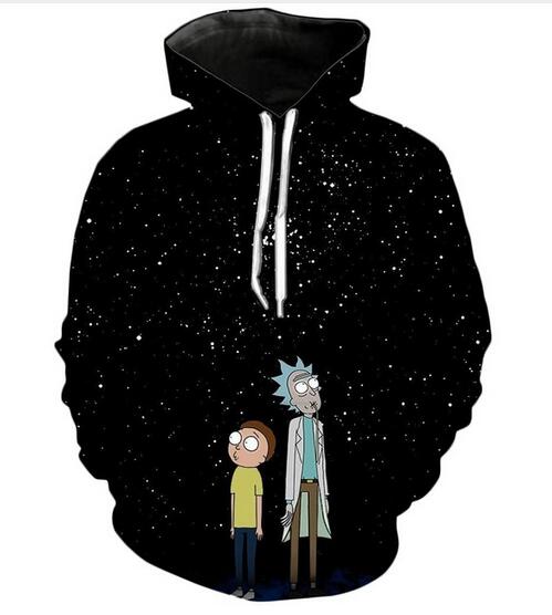 New Fashion Harajuku Style Casual 3D Printing Hoodies Rick and Morty Men / Women Autumn and Winter Sweatshirt Hoodies