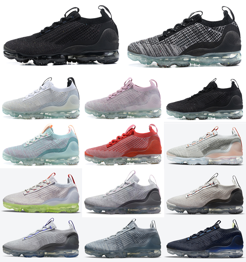 Knit Running Shoes Men Women React Pure Platinum Dark Grey Deep Royal Blue Mutil Mens Womens Trainers Sports Sneakers Size 36-45