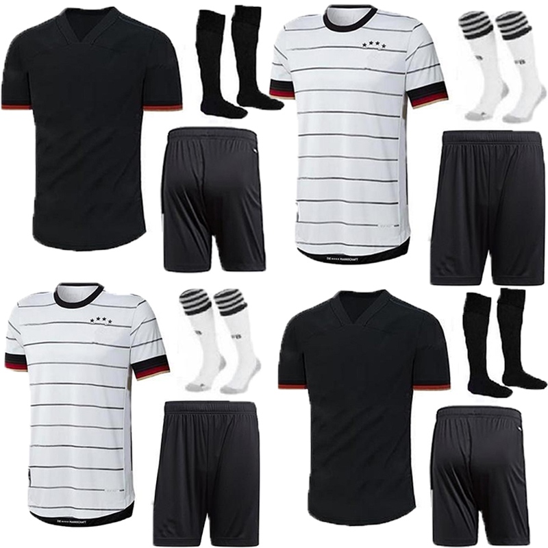 

Adult kit German 20 2021 soccer jersey Home Away HUMMELS KROOS DRAXLER REUS MULLER GOTZE KIMMICH GUNDOGAN football shirt uniforms, Black