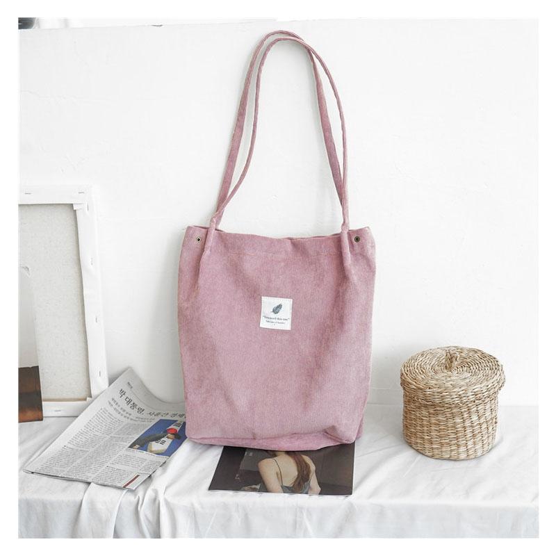 

Shopping Bags Style Fashion High Capacity Women Bag Tote Reusable Grocery Webshop Eco Foldable Casual Shoulder Canvas, Brown