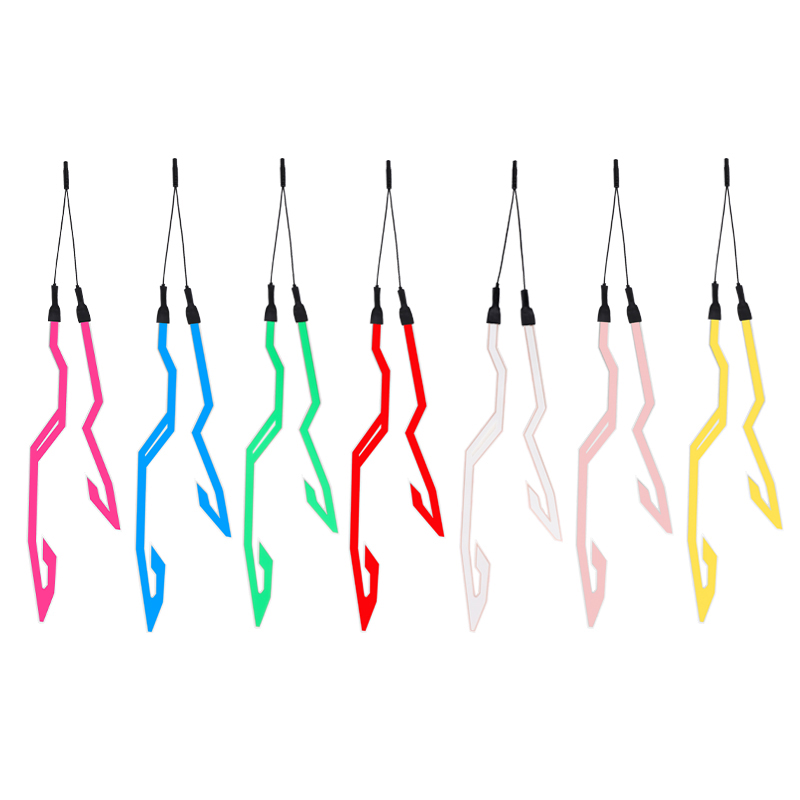 

2pcs/set Motorcycle Stickers Helmet Lights Waterproof Lighting Strip EL Flashing LED Durable Kit Bar DIY Light Kits, Pink