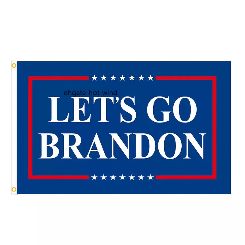 

NEW!!! Lets Go Brandon Flag 90*150cm Outdoor Indoor Small Garden Flags- FJB Single-Stitched-Polyester With Brass Grommets EE