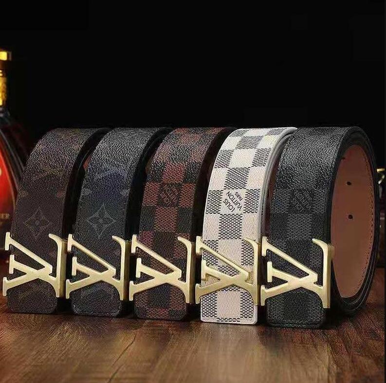 

Fashion buckle genuine leather belt Width 3.8cm 15 Styles Highly Quality with Box designer men women mens belts5AAAAAGGLVLouisVittonYSLVUTTON