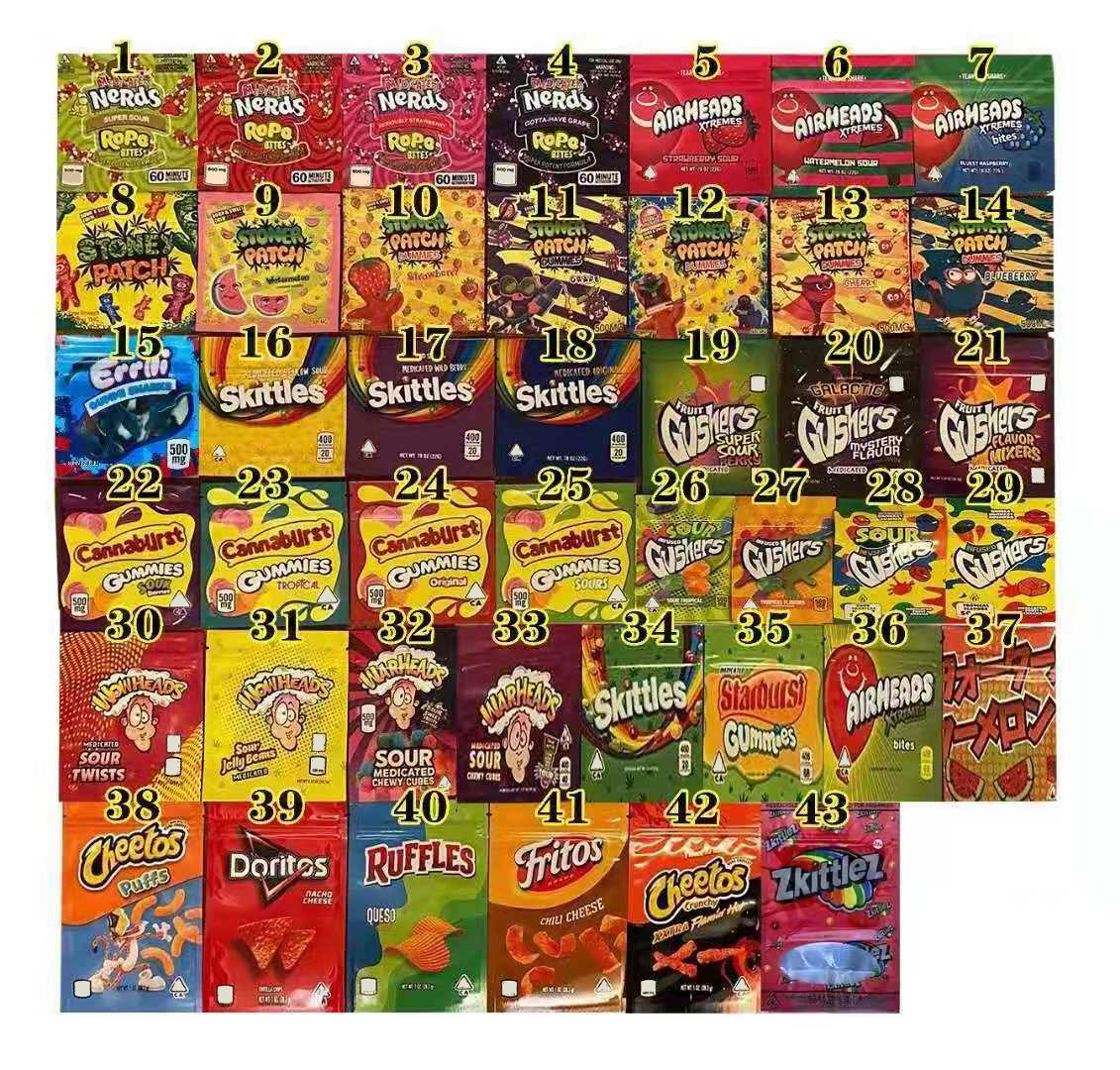

Jolly rancher STONER PATCH DUMMIES Candy Bag childproof Edibles Packaging Empty Mylar Empty Strawberry, Watermelon, Dummies Gummis Bags