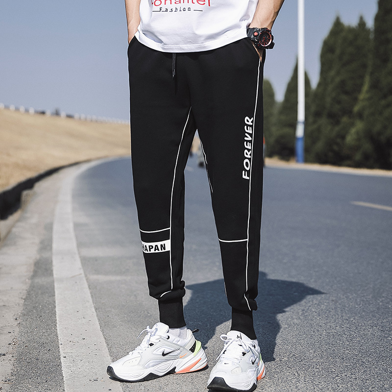 

Dropshipping Baggy Hip-hop Harem Autumn Men Streetwear Causal Mens Cotton Slim Fitness 2021 New Pants Male Trousers Byzk Xtd1, Black