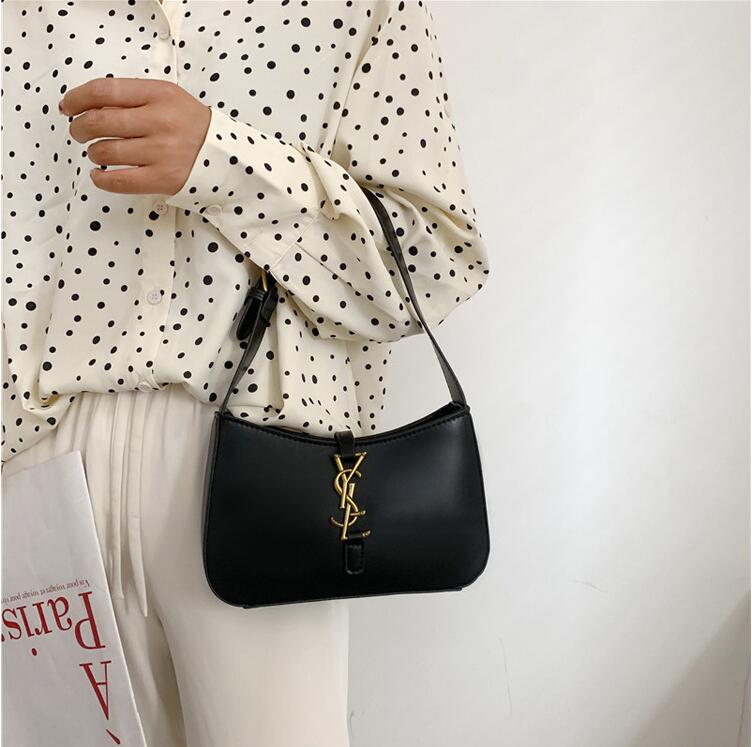 

Casual Solid Color Armpit Bags for Women 2021 High Quality Leather Shoulder Bags Fashion Women's Handbags Tote, W1
