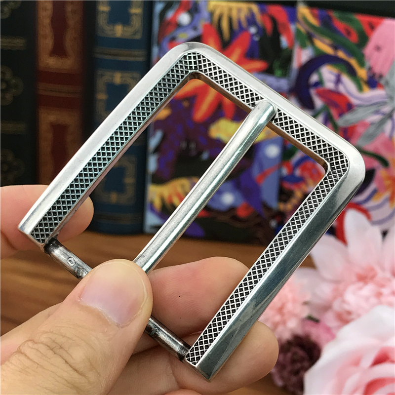 

2021 New Sier Metal Buckles Pin Leathercraft Diy Accessories Men Buckle for Belt Clip Ak0042s Yw7x