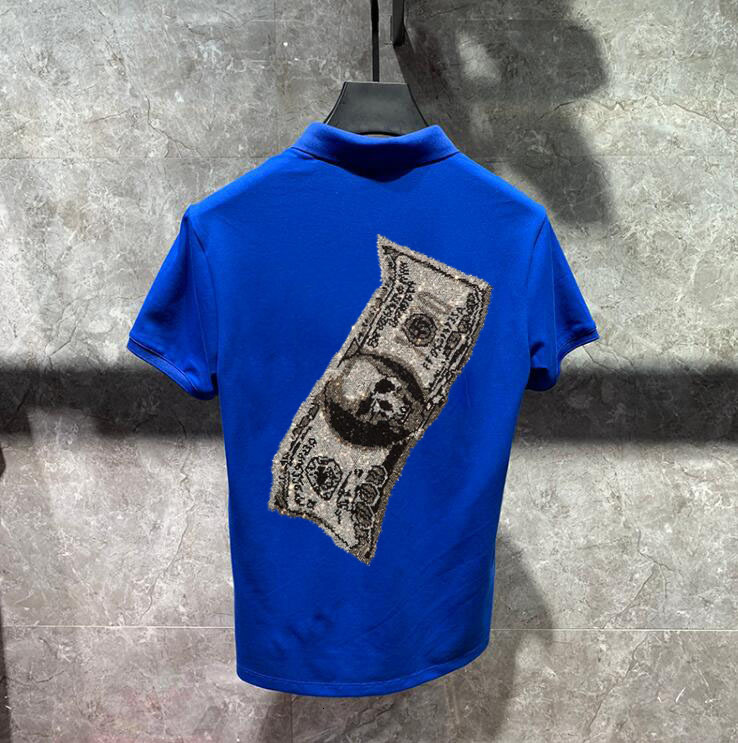 

2021 New Diamond Short-sleeved Stone-sleeves on Hot Drill Size Polo Shirt for Man and Woman Shirts S5tg, The picture shown