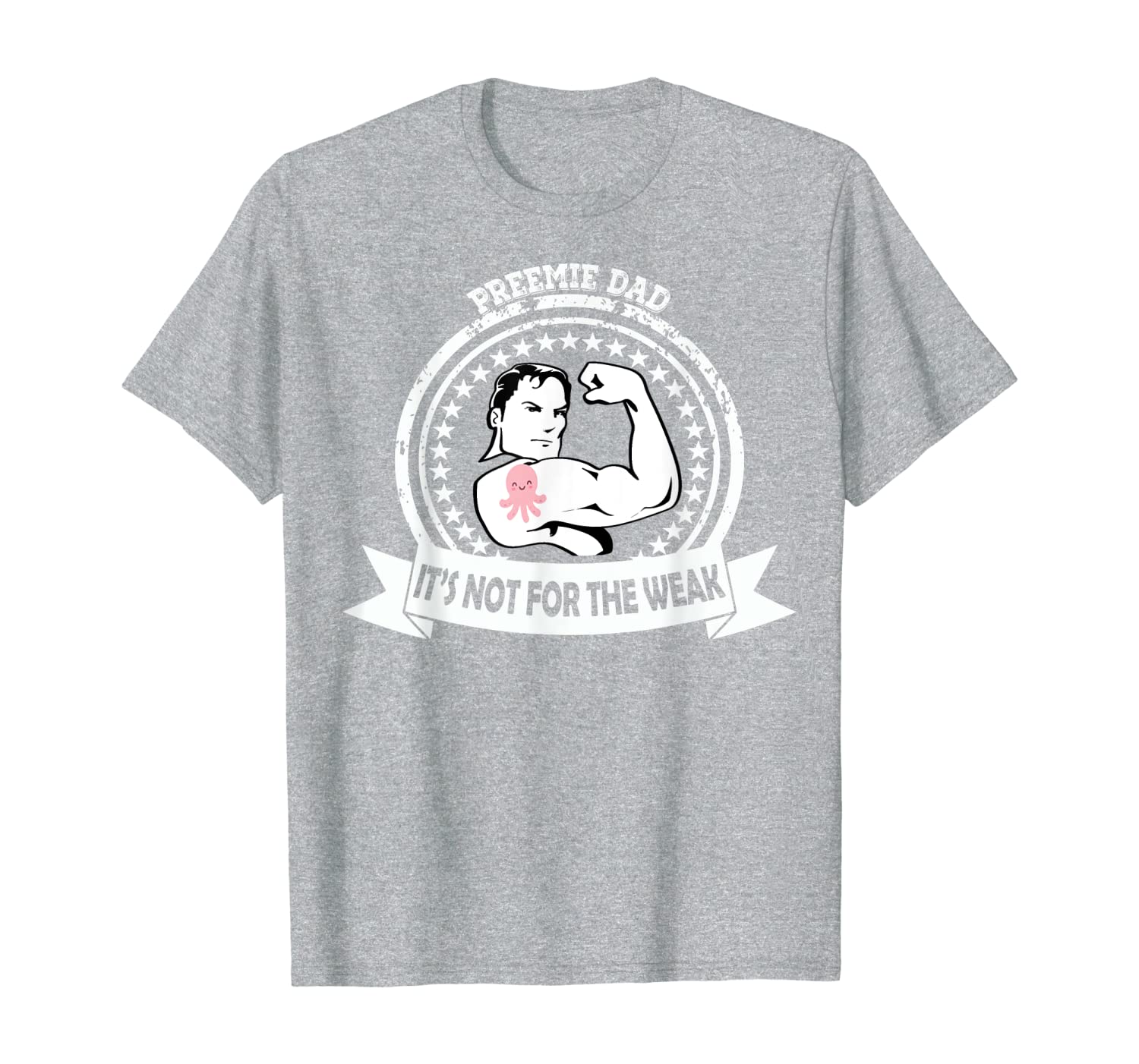 

preemie nicu inspirational awareness supportive parent gift t-shirt, White;black