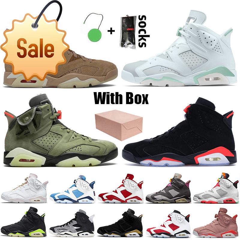

2022 With Box Red Oreo 6s Basketball Shoes Jumpman 6 British Khaki Unc Tiffany Blue Gold Hoops Carmine Black Infrared Bordeaux Tech Chrome Hare