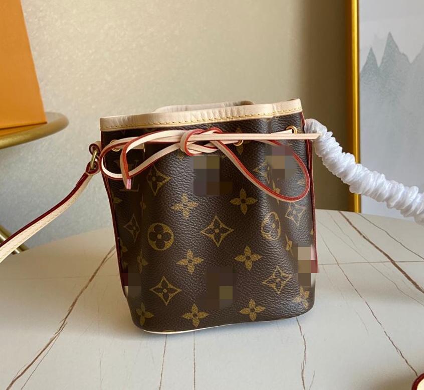 

Top Quality Mini Shows Leather Fashion Shoulder NANO NOE Bags Women Genuine Totes High Messenger Handles Handbags M41346, Airbag [no bag]