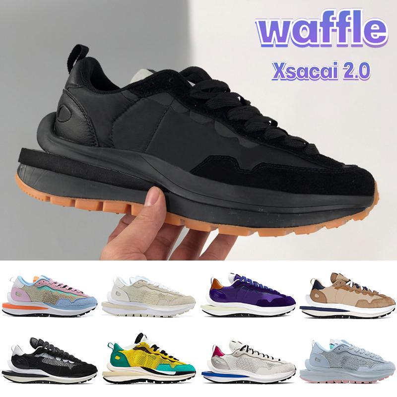 

2021 Top waffle xsacai 2.0 mens running Shoes sesame blue void triple black white dark iris noir sail m LDO''Yezzies''350''Yeezies''Boost v2, 01 dark iris
