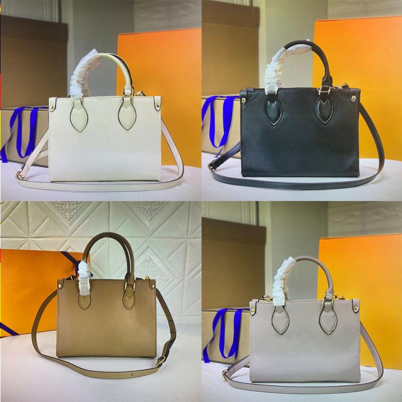 

Bags Sacs PM Crossbody Handbags M45659 Cross Embossed Luxury Designer Main ONTHEGO Bag Shoulder Bicolor M45653 Purses Small Totes Hand Jlpi