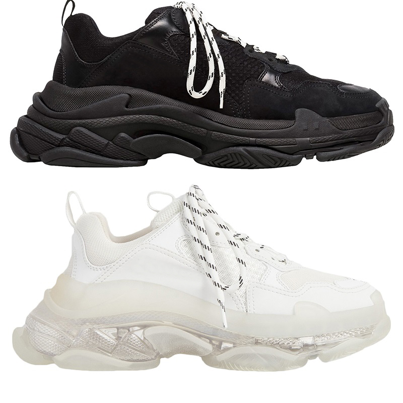 

Paris Cool Winter Boots Triple S Men Women Suede Leather Ankle Boot Vintage Clear Sole Old Dad Shoes High Quality Designers 17FW Booties Platform Sneakers Trainers, 31