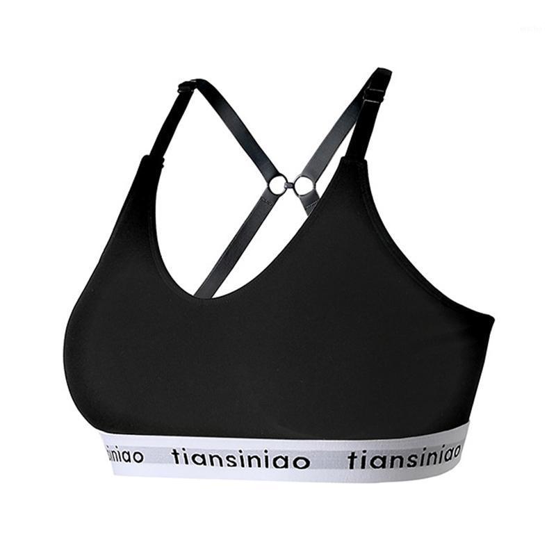 

Women's Sports Underwear Anti-Vibation Shaping Push-up Beauty Back Letters Running Workout Bra Yoga Vest Outfit, Green